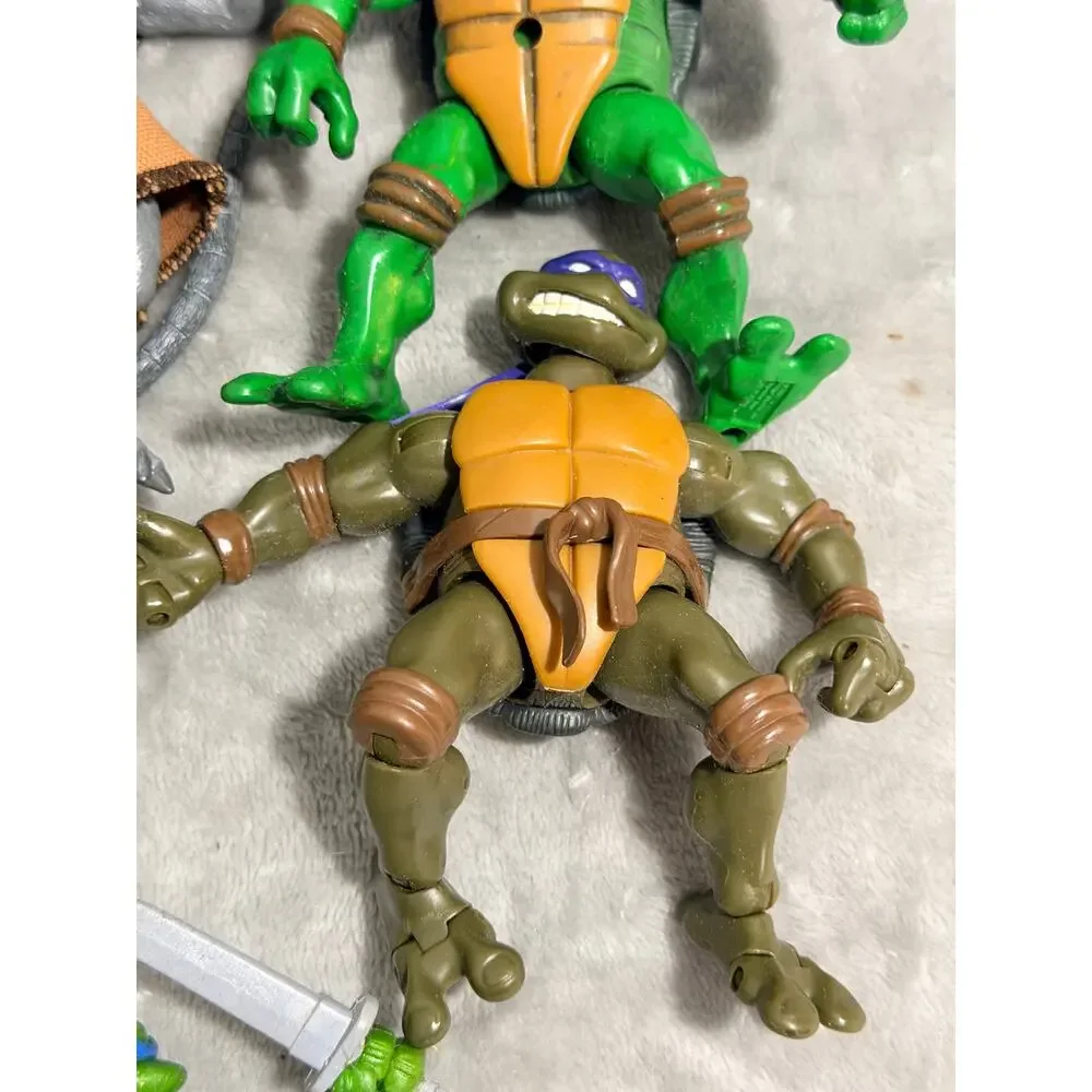 Vintage TMNT 2002 2003 Playmates Action Figure Lot - 8 Figures & Splinter